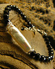 bransoletki z kamieni naturalnych Bransoleta Amulet - Perła Turmalin Srebro