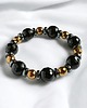 bransoletki z kamieni naturalnych GLAM! Onyks, hematyt : rozmiar S