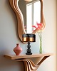 lampy stołowe Elegancka lampa stołowa glamour z czarnymi kulami HONOLULU GLAM