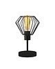 lampy stołowe Industrialna lampka stołowa do salonu z drucianym kloszem GALLE LOFT