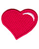 naszywki na ubrania Naszywka naprasowanka SERCE CZERWONE termo haft dla dzieci 4x3,5cm
