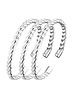 pierścionki srebrne Zestaw trzech srebrnych obrączek