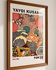 plakaty PLAKAT dekoracyjny las kropki abstrakcyjny grzyby Yayoi Kusama,  poster