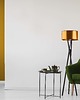 lampy podłogowe Drewniana lampa podłogowa z miedzianym abażurem ELX MIRROR