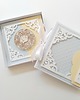 kartki scrapbooking Kartka na chrzest  w pudełku