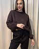 swetry damskie  Sweter boucle Marrone