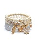 bransoletki z kamieni naturalnych Beige and grey /30-03-23/ set