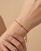 bransoletki na sznurku Bransoletka szczęścia - Simplicity Red