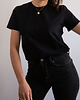 t-shirt damskie Czarny T-shirt basic COCO