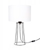 lampy stołowe LAMPKA NOCNA STOŁOWA METAL OZDOBNA ABAŻUR Biały E27 LED DRUT LOFT