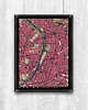 plakaty Plakat Paris - plan miasta
