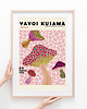 plakaty Plakat Różowe grzyby Kusama