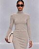 topy damskie Bluzka golf piaskowy YY500101