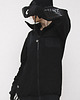 bluza bez kaptura damska Czarna Bluza na suwak Shred Junkies