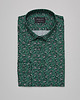 koszule męskie Koszula męska zielona w kwiecisty wzór 00360 długi rękaw slim fit 176/182 39