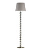 lampy podłogowe Srebrna lampa podłogowa w stylu glamour BANGKOK VELUR