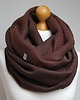 szale damskie BRĄZOWY Zimowy komin damski, szalik bawełniany na zimę, duży komin oversize