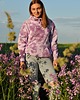 bluza z kapturem damska Bluza TieDye fioletowa z koniem