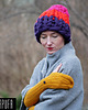 czapki damskie Kolorowa, ciepła czapka Beanie w grubym splocie