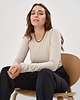 body damskie BODY LONGSLEEVE CREW NECK OAT milk