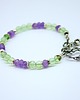 bransoletki wire wrapping Fluoryt, ametyst bransoletka "Permaer"