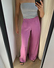 spodnie materiałowe damskie Spodnie palazzo feelings pastel rose