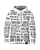 bluza z kapturem damska Damska Bluza Expres Zamek DR.CROW Logo Napisy