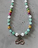 chokery Tęczowy choker z jadeitami
