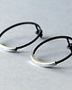 kolczyki wire wrapping Duże srebrne minimalistyczne kolczyki koła