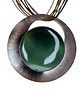 wisiory Okrągły naszyjnik z dużym agatem