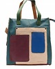 torby na ramię Torebka damska shopper, pojemna, skórzana ze skrawków kolorowa OLIVKA