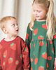 bluzy dla dziewczynki Bluza dziecięca bordowa truskawkowa