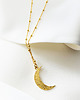 wisiory Naszyjnik z  KSIĘŻYCEM, złoty księżyc