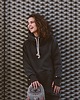 bluza z kapturem damska Bluza LUZAK grafitowy