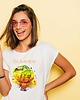 t-shirt damskie Koszulka  oversize z nadrukiem Summer bird