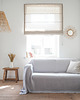 koce i narzuty Narzuta na kanapę  heavy linen LIGHT GRAY