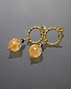 kolczyki z kamieniami Kolczyki Alloys Collection - Cytryn i spinel