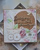kartki scrapbooking Kartka z okazji narodzin córeczki (w pudełku)