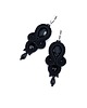 kolczyki soutache Kolczyki sutasz czarne Anya delikatne romantyczne małe