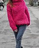 swetry damskie  100% wełna Sweter na drutach oversize