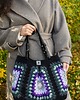 torby na ramię Duża torebka na szydełku granny square