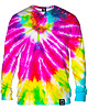 bluzy męskie Bluza Bez Kaptura Męska DR.CROW Tie Die Colorful