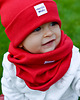 czapki dziecięce Czapka beanie Prążek Czerwona