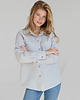 koszule damskie  Lniana koszula 100% len LIGHT GRAY