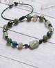 bransoletki z kamieni naturalnych Amulet - LAS vol.2 - kyanit, agat mszysty