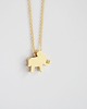 złote naszyjniki 16k Gold Plated Elephant Necklace
