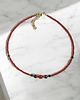 chokery Choker jesienny : karneol, kwarc dymny, czarny turmalin