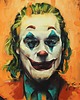 plakaty JOKER 50x50 Plakat na płótnie w ramie portret klauna