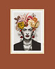 plakaty Plakat z FRIDĄ, Frida Kahlo i kwiaty