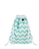 torebki, worki i plecaki dziecięce Worek przedszkolaka Miętowy Zygzak